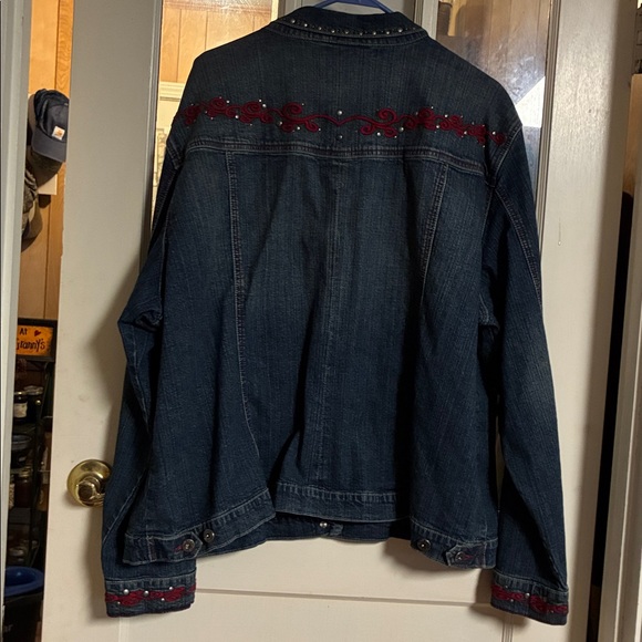 Monroe & Main Dark Blue Denim Jacket - Picture 7 of 8